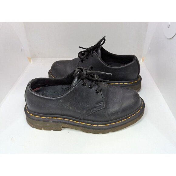 Dr Doc Martens Air Wair Soft Toe Safety Shoe US size 5 Men 6 Women Leather